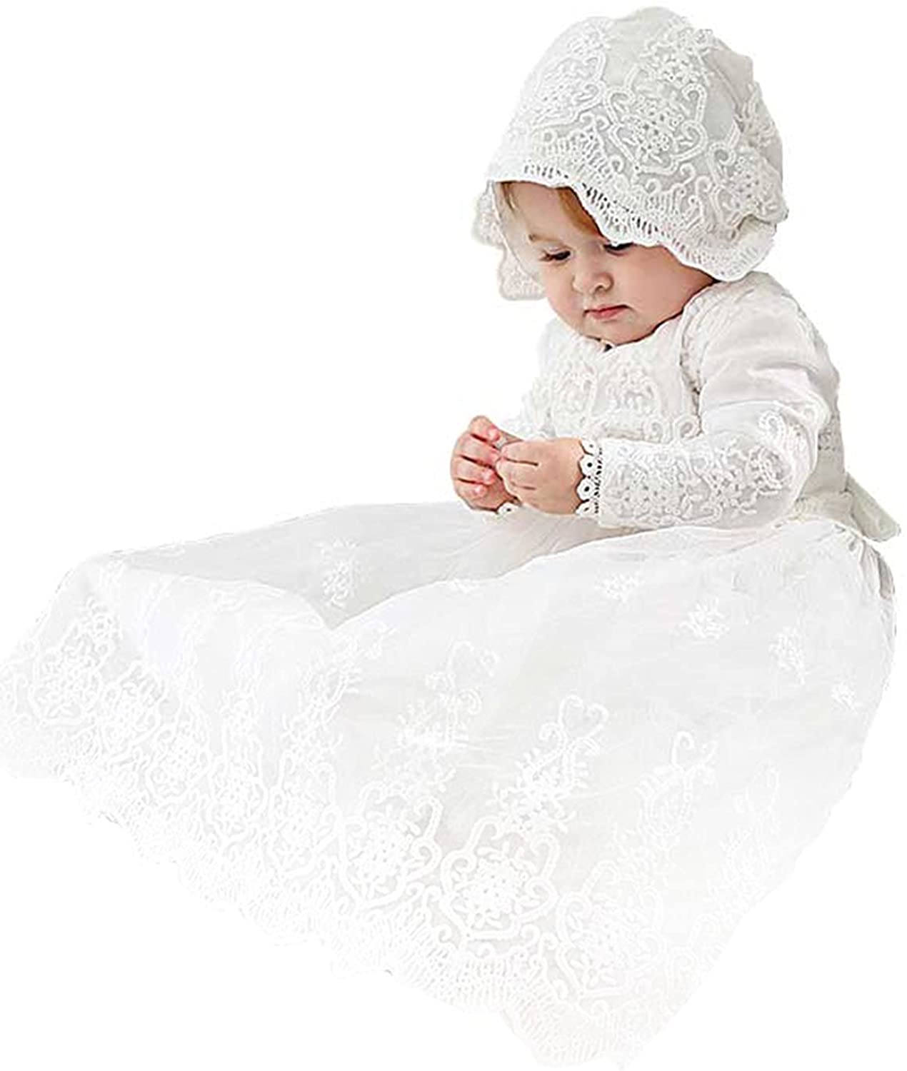 A&J DESIGN Baby Girls Christening Baptism Dress Formal Party Special Occasion Dresses