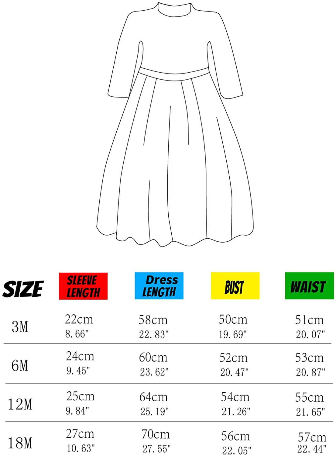 A&J DESIGN Baby Girls Christening Baptism Dress Formal Party Special Occasion Dresses