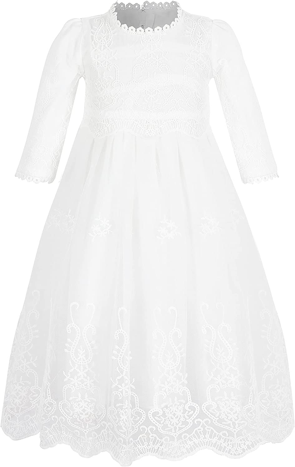 A&J DESIGN Baby Girls Christening Baptism Dress Formal Party Special Occasion Dresses